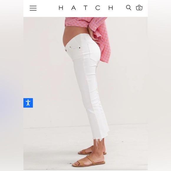 Hatch Maternity Cropped Jeans - Picture 4 of 10